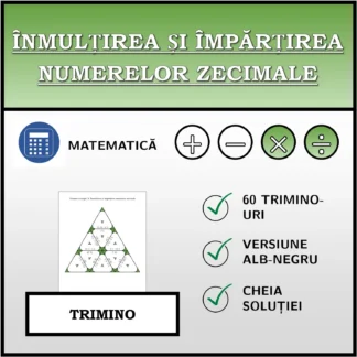 Trimino: Înmulțirea și împărțirea numerelor zecimale