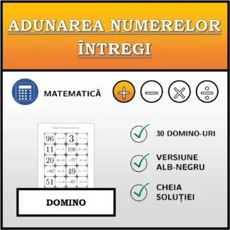 Domino: Adunarea numerelor întregi