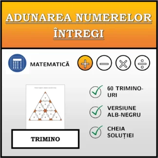 Trimino: Adunarea numerelor întregi