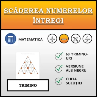 Trimino: Scăderea numerelor întregi