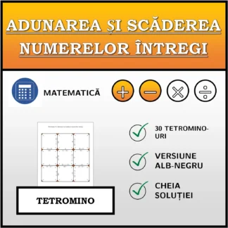 Tetromino: Adunarea și scăderea numerelor întregi