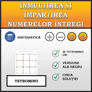 Tetromino: Înmulțirea și împărțirea numerelor întregi