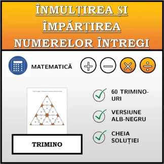 Trimino: Înmulțirea și împărțirea numerelor întregi