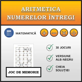 Joc de memorie: Aritmetica numerelor întregi