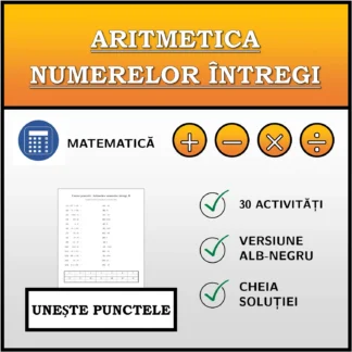 Exercițiu de asociere: Aritmetica numerelor întregi