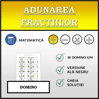 Domino: Adunarea fracțiilor
