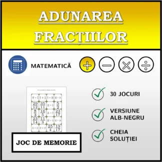 Joc de memorie: Adunarea fracțiilor
