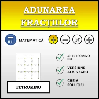 Tetromino: Adunarea fracțiilor