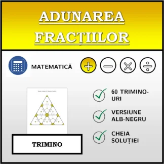 Trimino: Adunarea fracțiilor