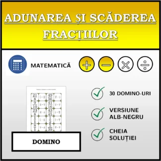 Domino: Adunarea și scăderea fracțiilor