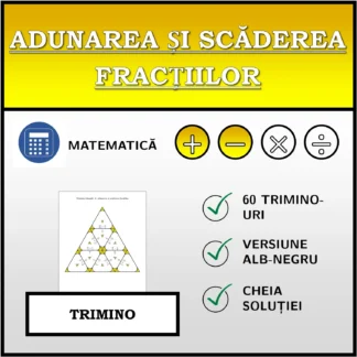 Trimino: Adunarea și scăderea fracțiilor