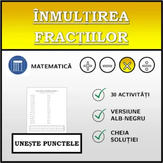 Exercițiu de asociere: Înmulțirea fracțiilor