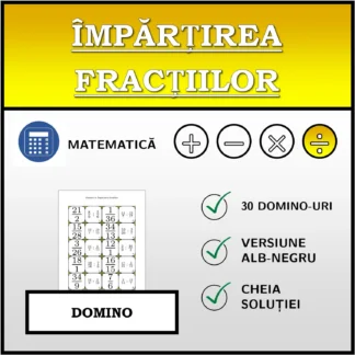 Domino: Împărțirea fracțiilor