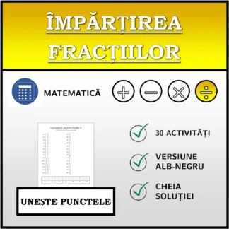 Exercițiu de asociere: Împărțirea fracțiilor
