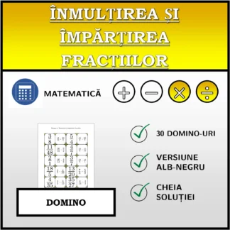 Domino: Înmulțirea și împărțirea fracțiilor