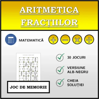 Joc de memorie: Aritmetica fracțiilor