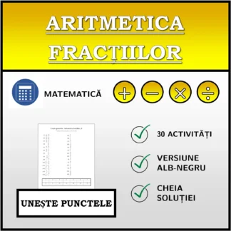 Exercițiu de asociere: Aritmetica fracțiilor