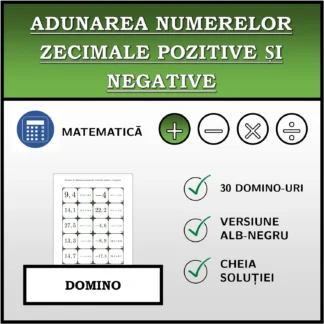 Domino: Adunarea numerelor zecimale pozitive și negative