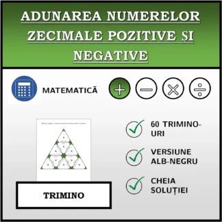 Trimino: Adunarea numerelor zecimale pozitive și negative