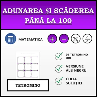 Tetromino: Adunarea și scăderea până la 100