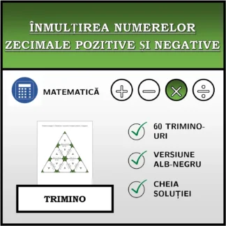 Trimino: Înmulțirea numerelor zecimale pozitive și negative