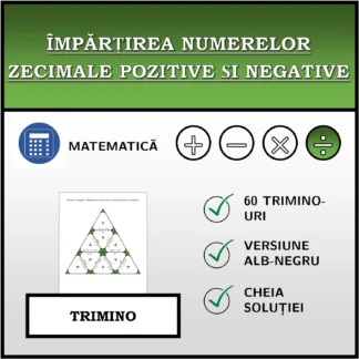 Trimino: Împărțirea numerelor zecimale pozitive și negative