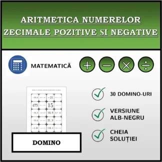 Domino: Aritmetica numerelor zecimale pozitive și negative