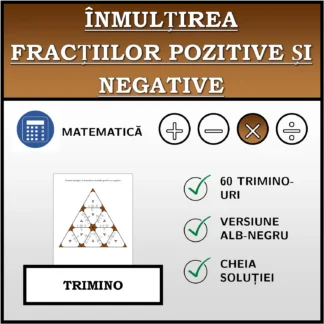 Trimino: Înmulțirea fracțiilor pozitive și negative