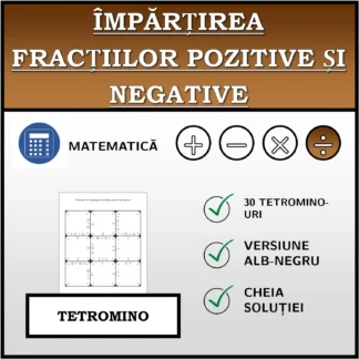 Tetromino: Împărțirea fracțiilor pozitive și negative