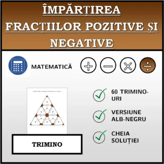 Trimino: Împărțirea fracțiilor pozitive și negative