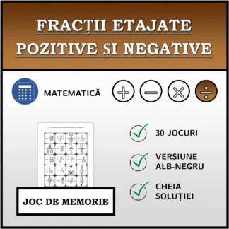 Joc de memorie: Fracții etajate pozitive și negative