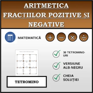 Tetromino: Aritmetica fracțiilor pozitive și negative