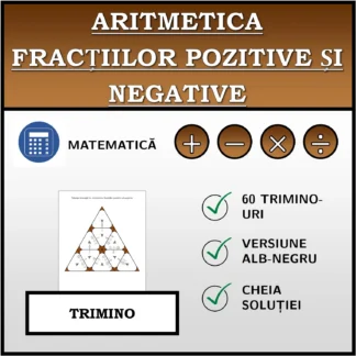 Trimino: Aritmetica fracțiilor pozitive și negative