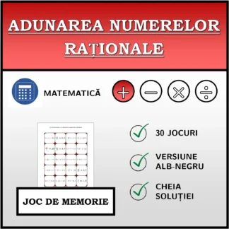 Joc de memorie: Adunarea numerelor raționale