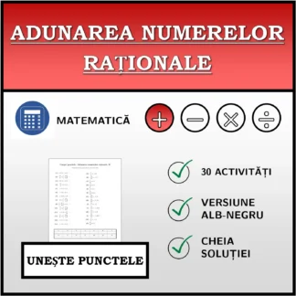 Exercițiu de asociere: Adunarea numerelor raționale