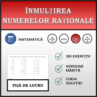 Fișă de lucru: Înmulțirea numerelor raționale