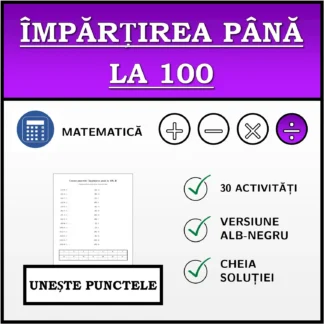 Exercițiu de asociere: Împărțirea până la 100
