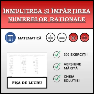 Fișă de lucru: Înmulțirea și împărțirea numerelor raționale