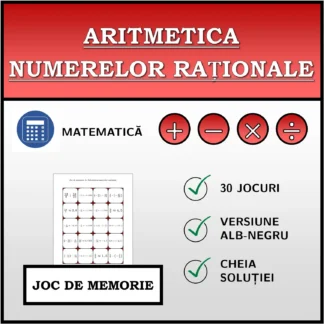 Joc de memorie: Aritmetica numerelor raționale