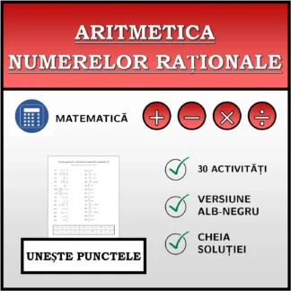 Exercițiu de asociere: Aritmetica numerelor raționale