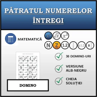 Domino: Pătratul numerelor întregi