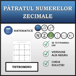 Tetromino: Pătratul numerelor zecimale