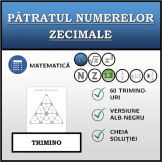 Trimino: Pătratul numerelor zecimale