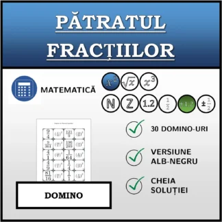 Domino: Pătratul fracțiilor