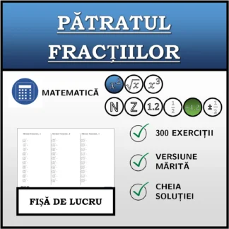 Fișă de lucru: Pătratul fracțiilor