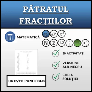 Exercițiu de asociere: Pătratul fracțiilor