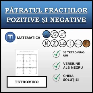 Tetromino: Pătratul fracțiilor pozitive și negative