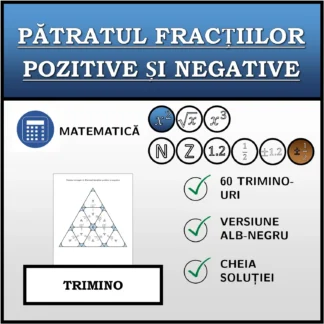 Trimino: Pătratul fracțiilor pozitive și negative