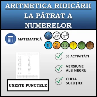 Exercițiu de asociere: Aritmetica ridicării la pătrat a numerelor