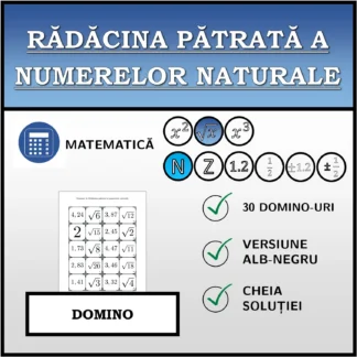 Domino: Rădăcina pătrată a numerelor naturale